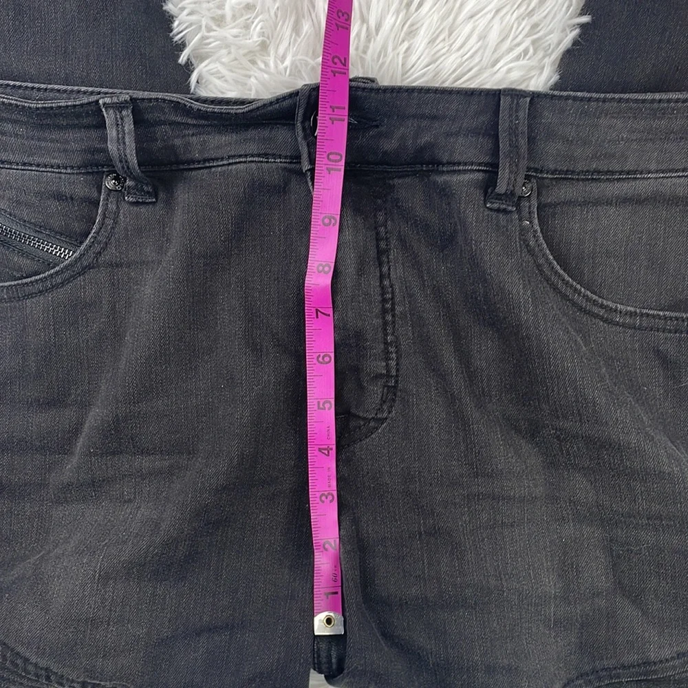 SEVEN7 MELISSA MCCARTHY Pencil faded black Moto Jeans. Size 18w - Picture 5 of 12